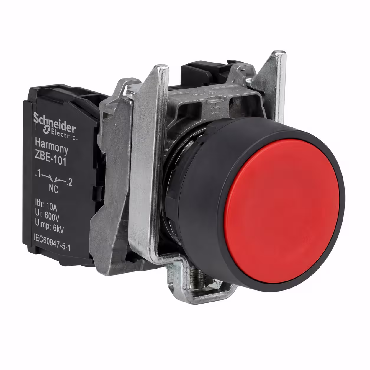 PULSADOR RASANTE ROJO 1NC Ø22 MM SCHNEIDER ELECTRIC HARMONY XB5