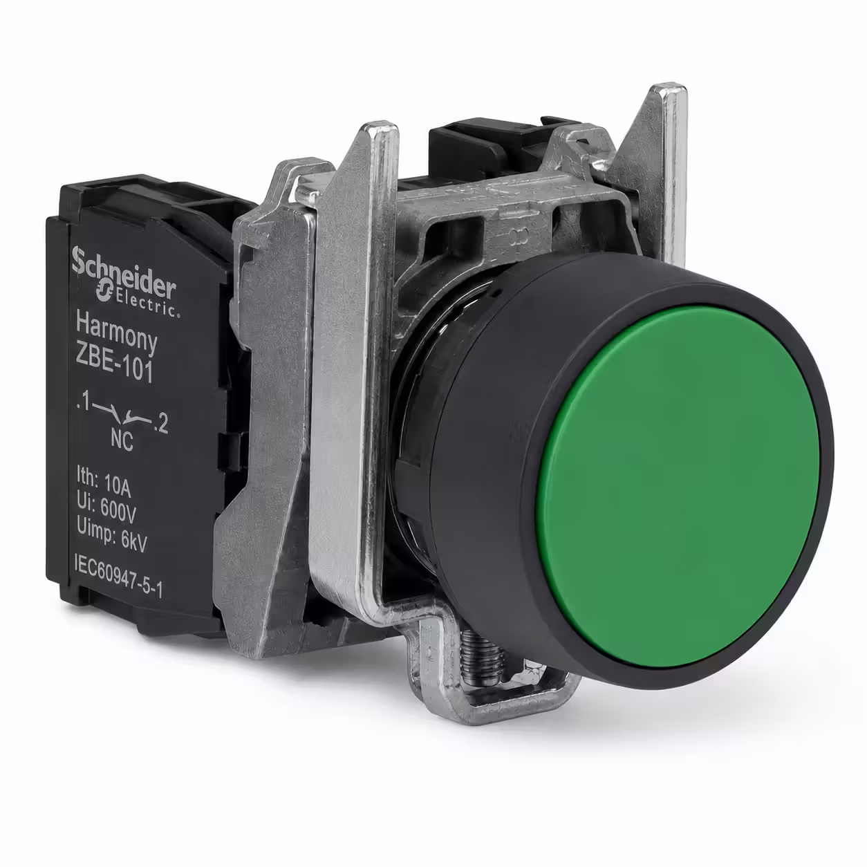 PULSADOR RASANTE VERDE 1NC Ø22 MM SCHNEIDER ELECTRIC HARMONY XB5