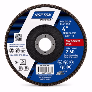 Disco Flap Norton 4" (100 mm) para Desbaste y Acabado de Metal